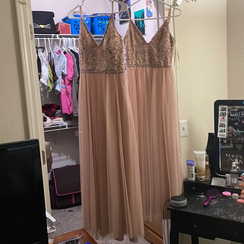 Homecoming/bridesmaid dress worn once in good shape and long length